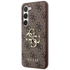 Guess GUHCS23FE4GMGBR S23 FE S711 brązowy|brown hardcase 4G Big Metal Logo цена и информация | Чехлы для телефонов | 220.lv