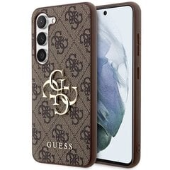 Guess GUHCS23FE4GMGBR S23 FE S711 brązowy|brown hardcase 4G Big Metal Logo цена и информация | Чехлы для телефонов | 220.lv