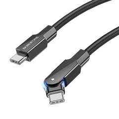 Borofone Cable BU41 Kelly - USB to Type C - 3A 1,2 metres black цена и информация | Кабели для телефонов | 220.lv