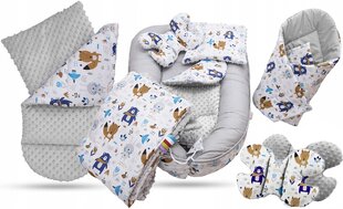 Гнездо для младенца с аксессуарами Babymam, 6 частей цена и информация | Детские подушки, конверты, спальники | 220.lv