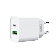 XO wall charger CE02A PD 20W QC 3.0 18W 1x USB 1x USB-C white цена и информация | Зарядные устройства для телефонов | 220.lv