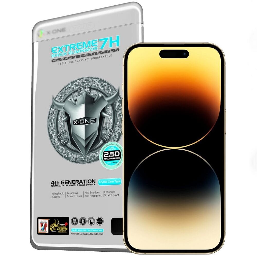 X-ONE iPhone 14 Pro/15 cena un informācija | Ekrāna aizsargstikli | 220.lv