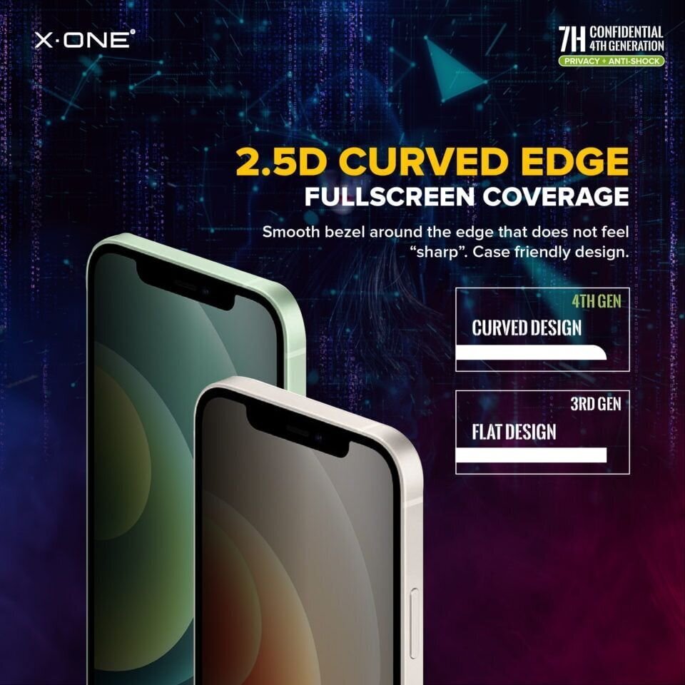 X-ONE iPhone 14 Pro Max/15 Plus цена и информация | Ekrāna aizsargstikli | 220.lv