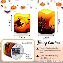 Светодиодные свечи для Хэллоуина, 14 шт. цена и информация | Праздничные декорации | 220.lv