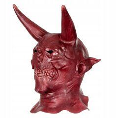 Profesionāla lateksa maska Velns ar ragiem cena un informācija | Karnevāla kostīmi, maskas un parūkas | 220.lv
