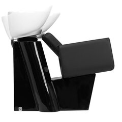 Gabbiano Frizētavas mazgāšanas krēsls Helsinki melns cena un informācija | Mēbeles skaistumkopšanas saloniem | 220.lv