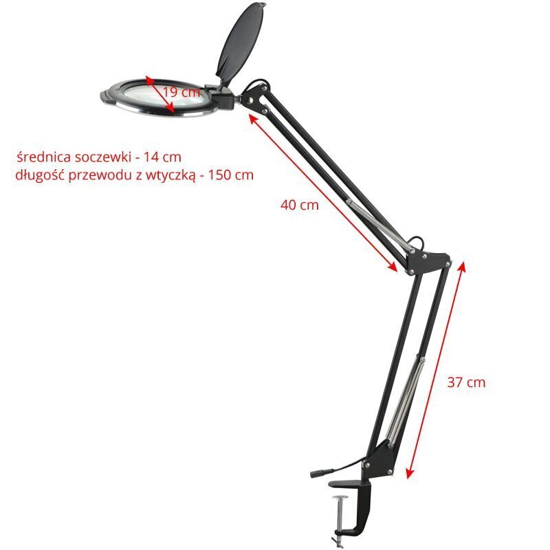 Moonlight galda lampa 8013/6' melna cena un informācija | Galda lampas | 220.lv