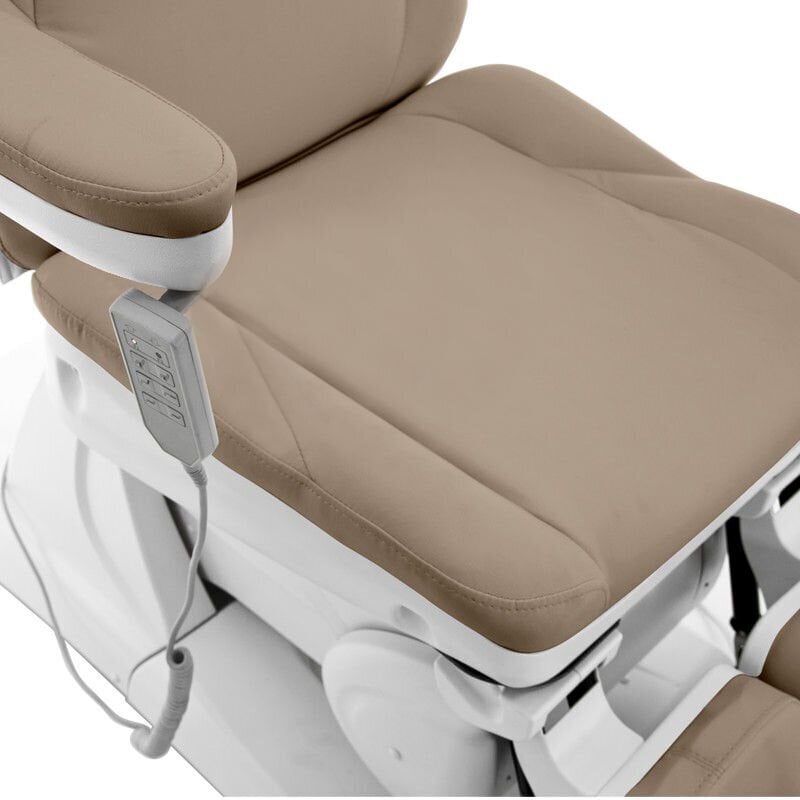 Azzurro 870S pedi 3 motoru elektriskais kosmētiskais krēsls, bēšs cena un informācija | Mēbeles skaistumkopšanas saloniem | 220.lv
