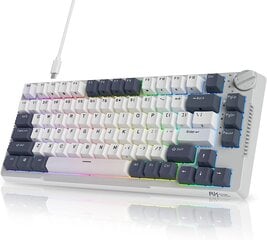 Royal Kludge RH81 белая беспроводная механическая клавиатура | 75%, Hot-swap, RGB, Blue Switches, US цена и информация | Клавиатуры | 220.lv