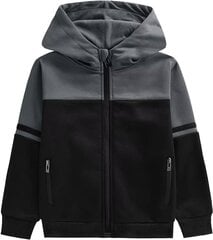 JACKETOWN детский пуловер с капюшоном, чёрно-серый цена и информация | Свитеры, жилетки, пиджаки для мальчиков | 220.lv