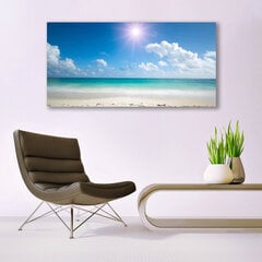 Reprodukcija Jūras pludmales saules ainava cena un informācija | Gleznas | 220.lv