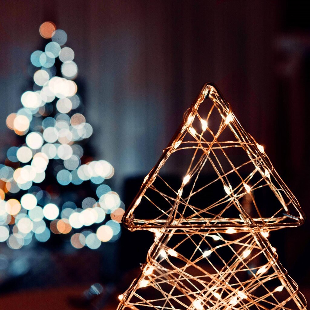 Ziemassvētku virtene, 20 LED, 2 m cena un informācija | Ziemassvētku lampiņas, LED virtenes | 220.lv