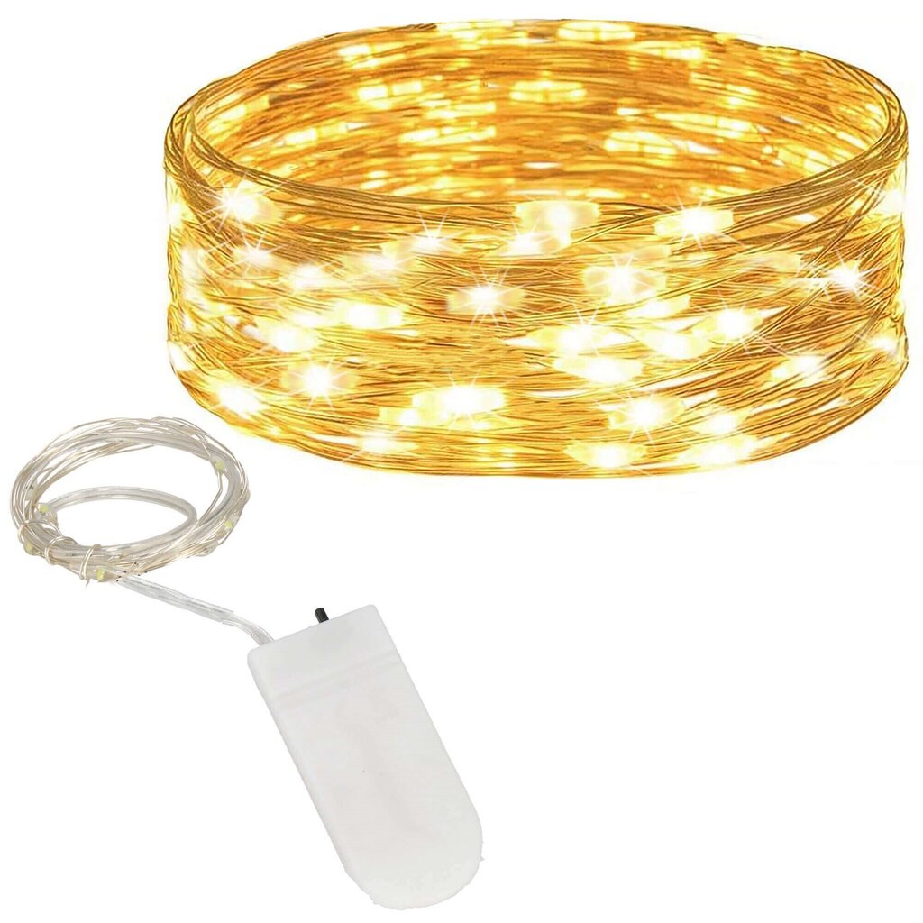 Ziemassvētku virtene, 20 LED, 2 m цена и информация | Ziemassvētku lampiņas, LED virtenes | 220.lv