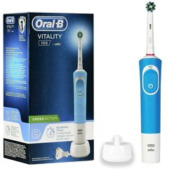 Электрическая зубная щетка Braun Oral-B Vitality 100 Cross Action цена и информация | Электрические зубные щетки | 220.lv