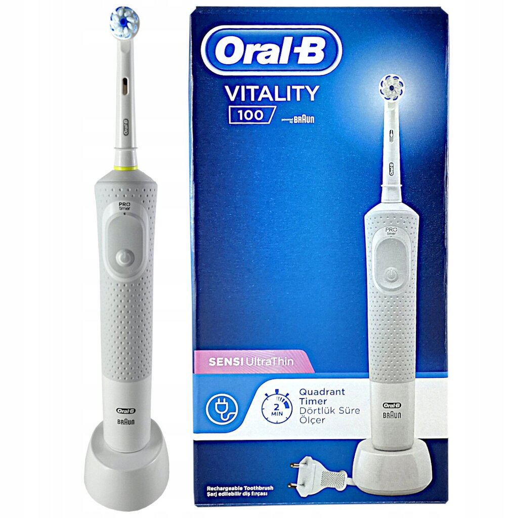 Oral-B Vitality 100 Sensi UltraThin цена и информация | Elektriskās zobu birstes | 220.lv