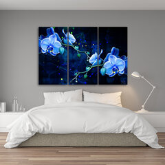 Glezna uz audekla, Zilā orhideja цена и информация | Картины | 220.lv