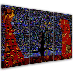 Glezna uz audekla, Zilais dzīvības koks cena un informācija | Gleznas | 220.lv