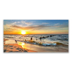 Reprodukcija Saules jūras pludmales ainava цена и информация | Картины | 220.lv