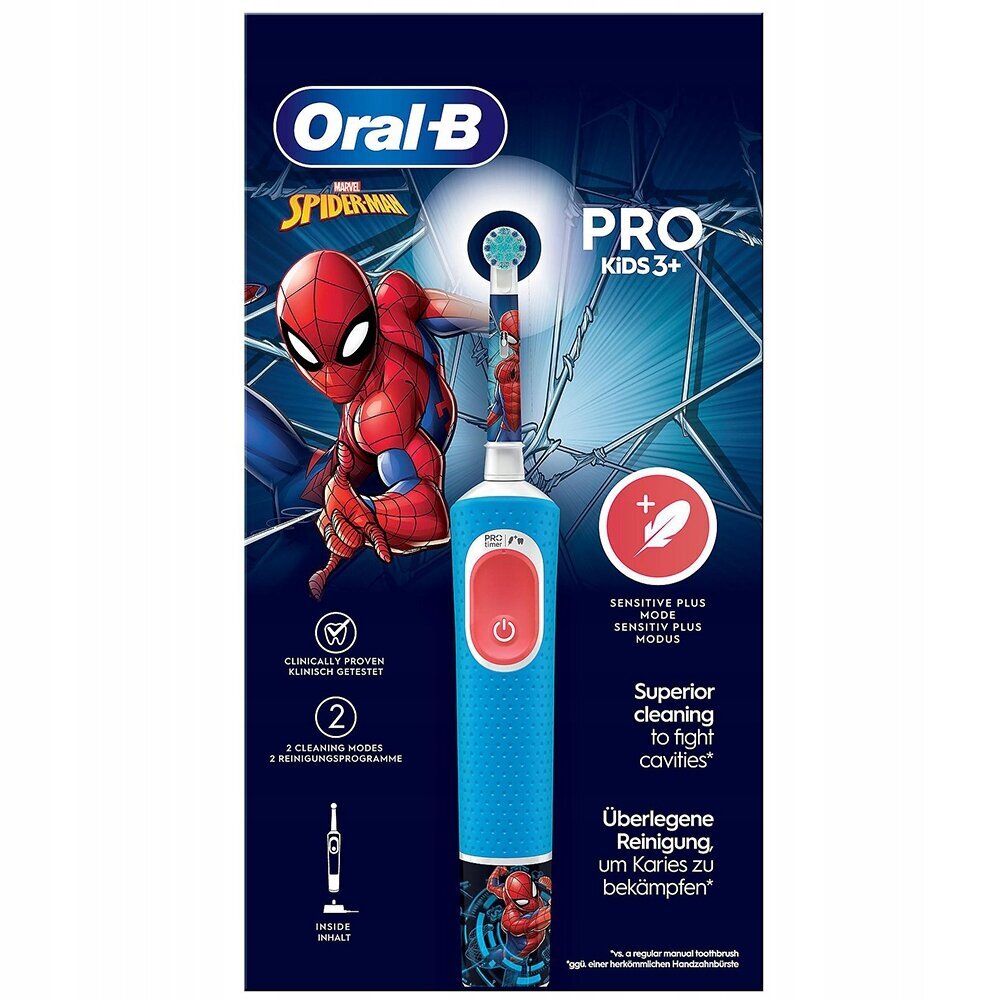 Oral-B B08HVX3LWQ Kids Spiderman cena un informācija | Elektriskās zobu birstes | 220.lv