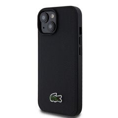 Lacoste Iconic Petit Pique Woven Logo MagSafe Case for iPhone 15 Pro Black цена и информация | Чехлы для телефонов | 220.lv