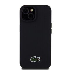 Lacoste Iconic Petit Pique Woven Logo MagSafe Case for iPhone 15 Black цена и информация | Чехлы для телефонов | 220.lv