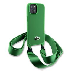 Lacoste Iconic Petit Pique Crossbody Woven Logo Case for iPhone 15 Pro Max Black цена и информация | Чехлы для телефонов | 220.lv