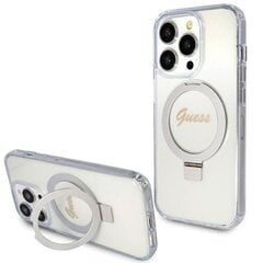 Guess IML Ring Stand Glitter MagSafe Case for iPhone 15 Plus Transparent цена и информация | Чехлы для телефонов | 220.lv