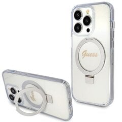 Guess IML Ring Stand Glitter MagSafe Case for iPhone 15 Pro Max Transparent цена и информация | Чехлы для телефонов | 220.lv