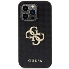 Guess PU Perforated 4G Glitter Metal Logo Case for iPhone 15 Pro Gold цена и информация | Чехлы для телефонов | 220.lv