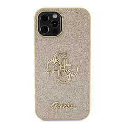 Guess PU Fixed Glitter 4G Metal Logo Case for iPhone 13 Gold цена и информация | Чехлы для телефонов | 220.lv