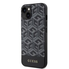 Guess PU G Cube MagSafe Case for iPhone 15 Black цена и информация | Чехлы для телефонов | 220.lv