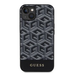 Guess PU G Cube MagSafe Case for iPhone 15 Black цена и информация | Чехлы для телефонов | 220.lv