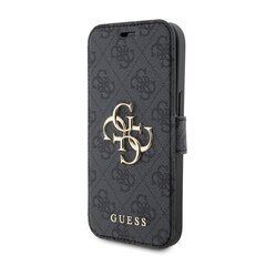 Guess PU Leather 4G Metal Logo Book Case for iPhone 15 Grey цена и информация | Чехлы для телефонов | 220.lv