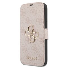 Guess PU Leather 4G Metal Logo Book Case for iPhone 15 Grey цена и информация | Чехлы для телефонов | 220.lv