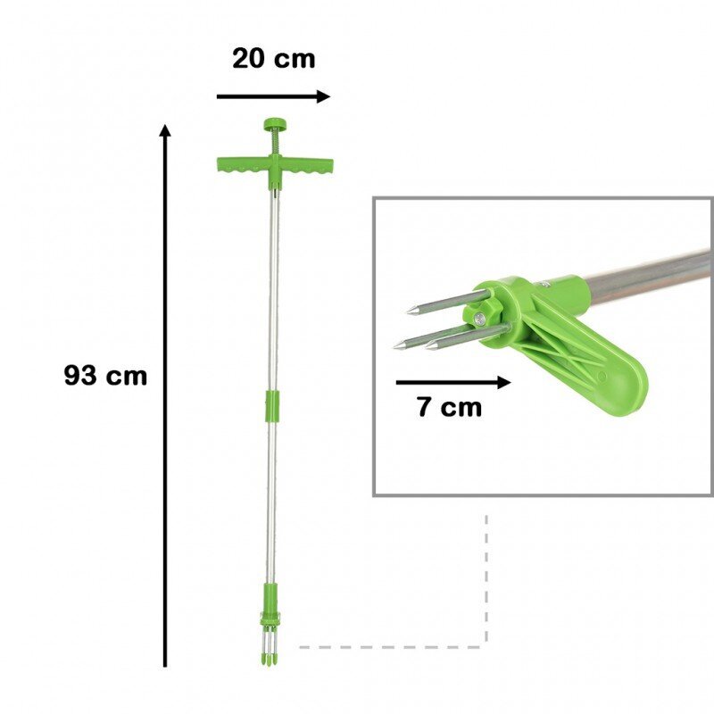 Teleskopiskais sakņu izvilcējs, 93 cm cena un informācija | Dārza instrumenti | 220.lv