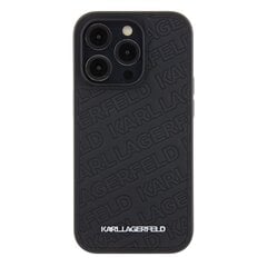 Karl Lagerfeld PU Quilted Pattern Case for iPhone 15 Pro Black цена и информация | Чехлы для телефонов | 220.lv