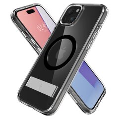Spigen Ultra Hybrid S MagSafe case with stand for iPhone 15 - black цена и информация | Чехлы для телефонов | 220.lv
