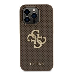 Guess PU Perforated 4G Glitter Metal Logo Case for iPhone 15 Pro Gold цена и информация | Чехлы для телефонов | 220.lv