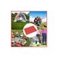 Saliekams putuplasta tūristu paklājiņš, sarkanā krāsā цена и информация | Tūrisma matrači un paklājiņi | 220.lv