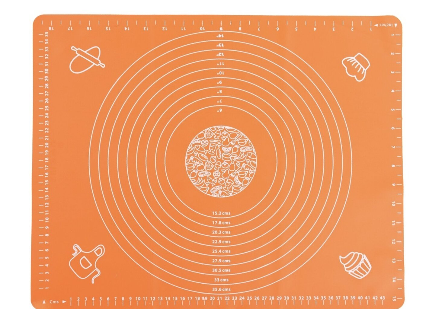 Silikona paklājiņš mīklai un cepšanai, 40 x 50 cm cena un informācija | Cepamais papīrs, trauki, formas | 220.lv