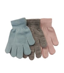 Детские перчатки Hofler, 3 пары HE53602*479, розовый+светло-серый, 6438156400834 цена и информация | Аксессуары для детей  | 220.lv