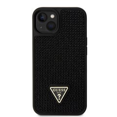 Guess Rhinestones Triangle Metal Logo Case for iPhone 15 Pro Max Gold цена и информация | Чехлы для телефонов | 220.lv