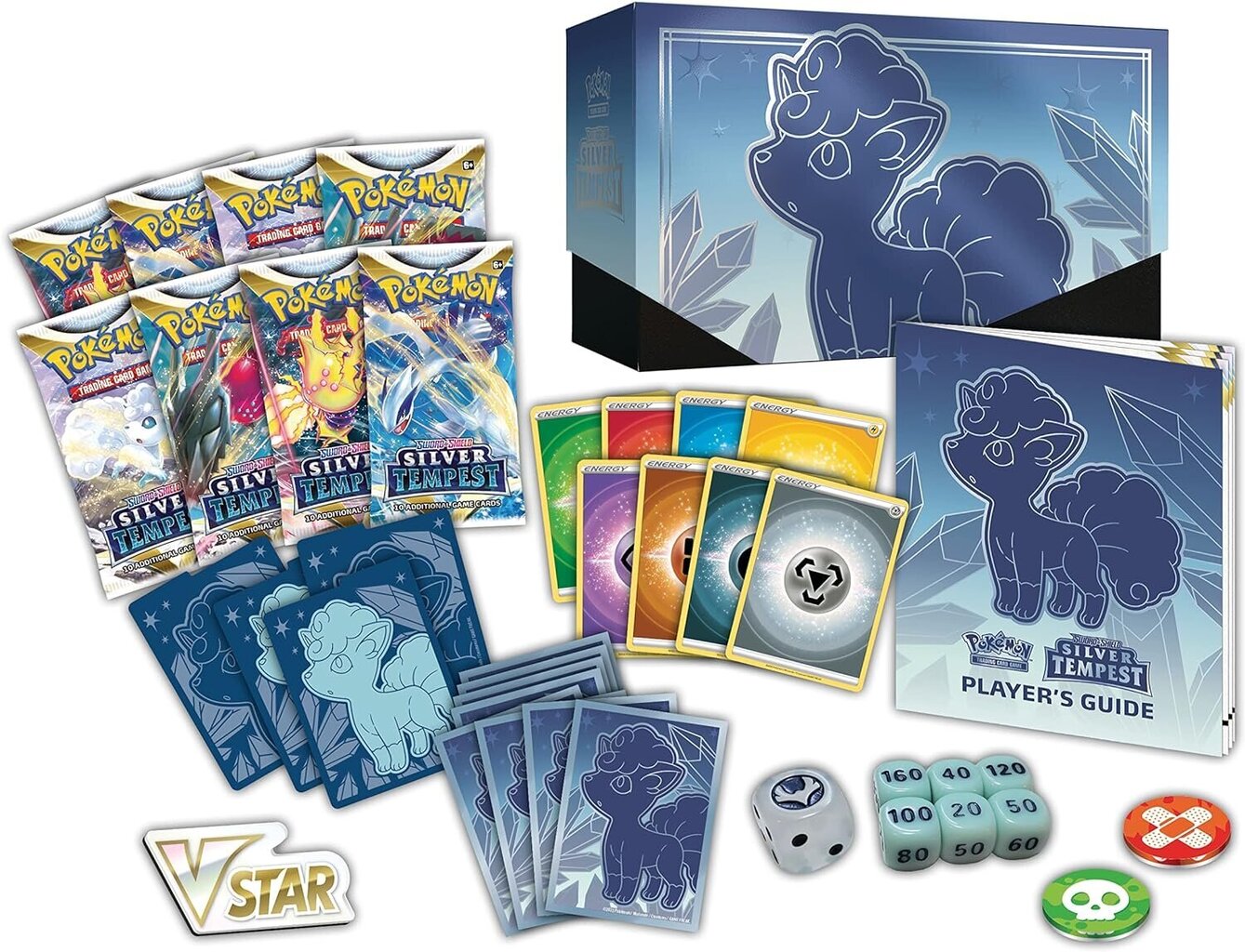 Kārtis Pokemon Silver Tempest Elite Trainer Box cena un informācija | Galda spēles | 220.lv