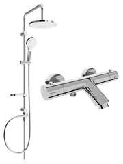 Vannas-dušas sistēma ar termostata jaucējkrānu Mexen cena un informācija | Dušas komplekti un paneļi | 220.lv