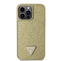 Guess Rhinestones Triangle Metal Logo Case for iPhone 15 Pro Max Purple цена и информация | Чехлы для телефонов | 220.lv