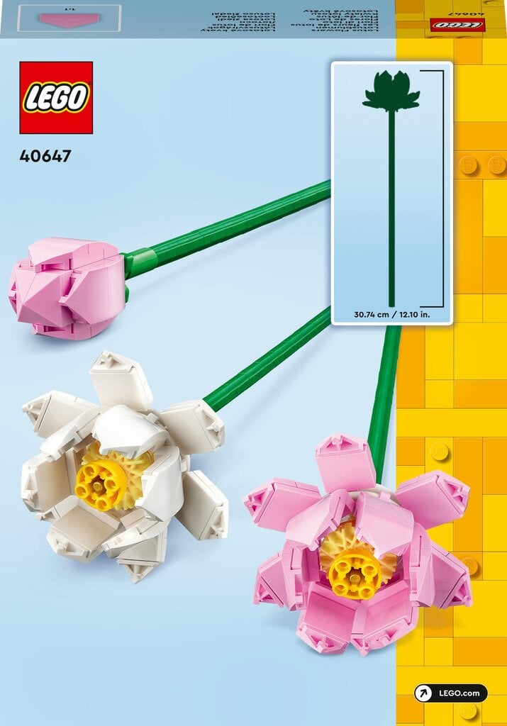 40647 LEGO® Iconic Lotosa ziedi cena un informācija | Konstruktori | 220.lv