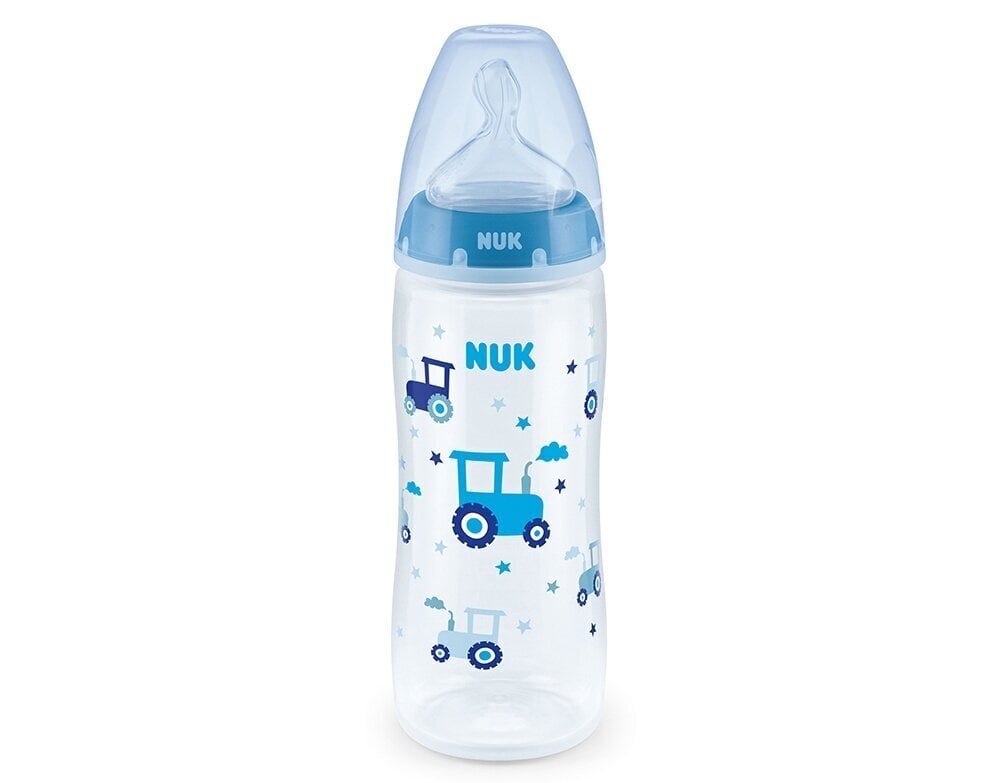 Pudele ar temperatūras mērītāju Nuk, 6-18 mēneši, 360 ml cena un informācija | Bērnu pudelītes un to aksesuāri | 220.lv