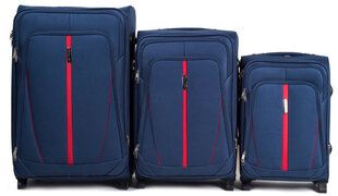 Средний чемодан Wings 1706, М, синий цена и информация | Чемоданы, дорожные сумки | 220.lv