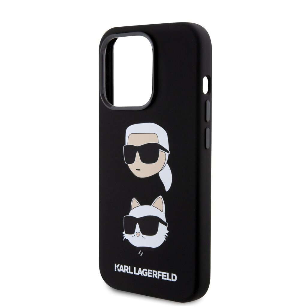Karl Lagerfeld Liquid Silicone Karl and Choupette Heads cena un informācija | Telefonu vāciņi, maciņi | 220.lv