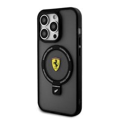 Ferrari Ring Stand MagSafe Case for iPhone 15 Pro Max Black цена и информация | Чехлы для телефонов | 220.lv